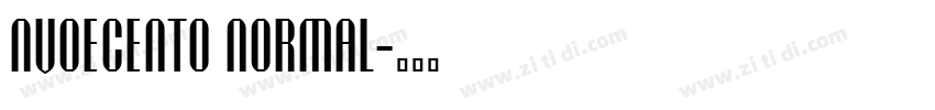 nvoecento normal字体转换